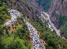 ترافیک سنگین در محورهای کندوان و هراز